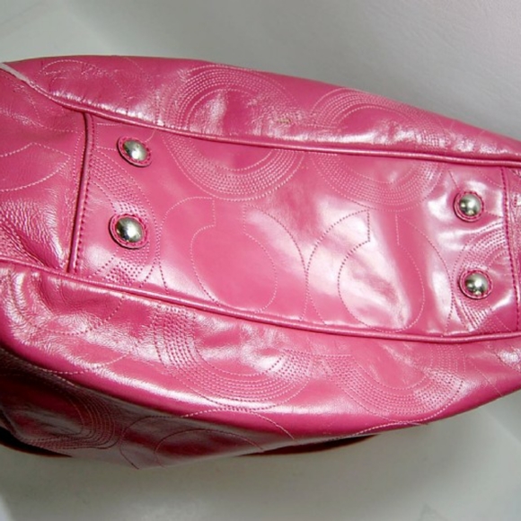 Coach Pink Patent Leather Baby Bag F19911 - Picture 7 of 16